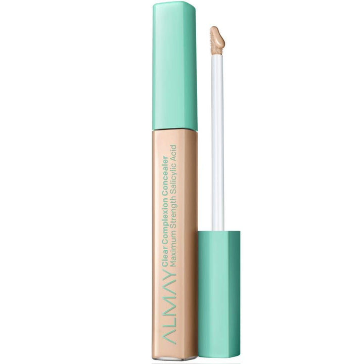 Almay Concealer, Acne Face Makeup with Salicylic Acid and Aloe, Face Makeup with Skincare Ingredients, Matte Finish, Oil Free, Hypoallergenic, Dermatologist Tested, Light/Medium, 0.18 Oz
