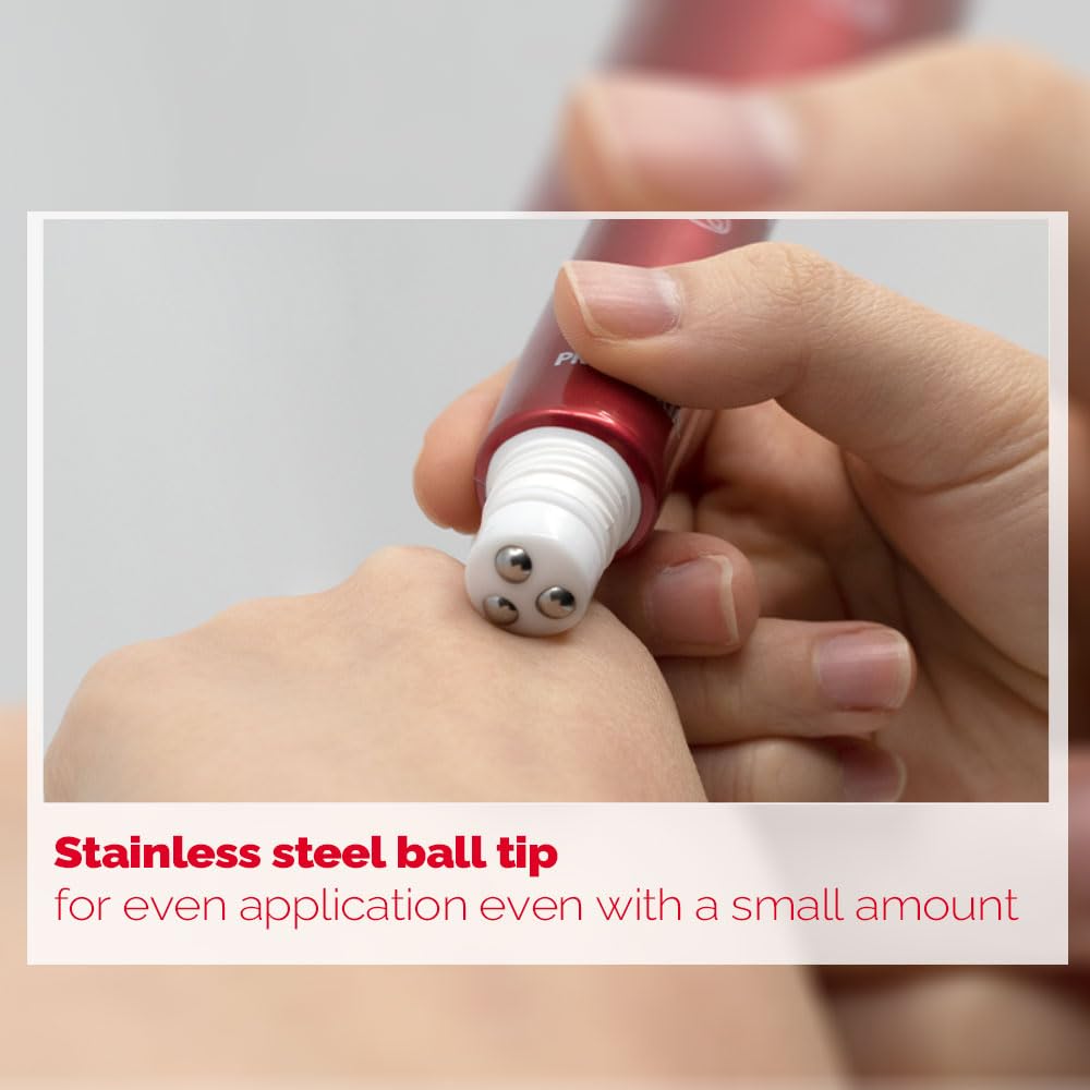 PRETTYSKIN Roll On Eye Cream with Vitamin A and Stainless Steel ball Tip- Under Eye Roller Cream for Elasticity Wrinkles Puffiness Fine Lines-Korean eye cream 30ml/1.01fl.oz. (Retinol)