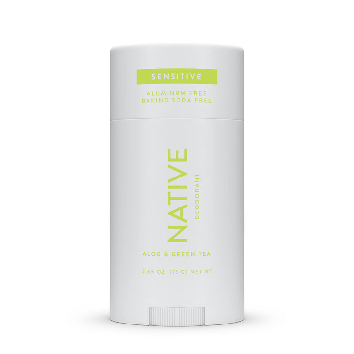 Native Sensitive Deodorant | Natural Deodorant for Women and Men, Aluminum Free, Baking Soda Free, Phthalate Free, Talc Free, Coconut Oil and Shea Butter | Aloe & Green Tea (Sensitive)