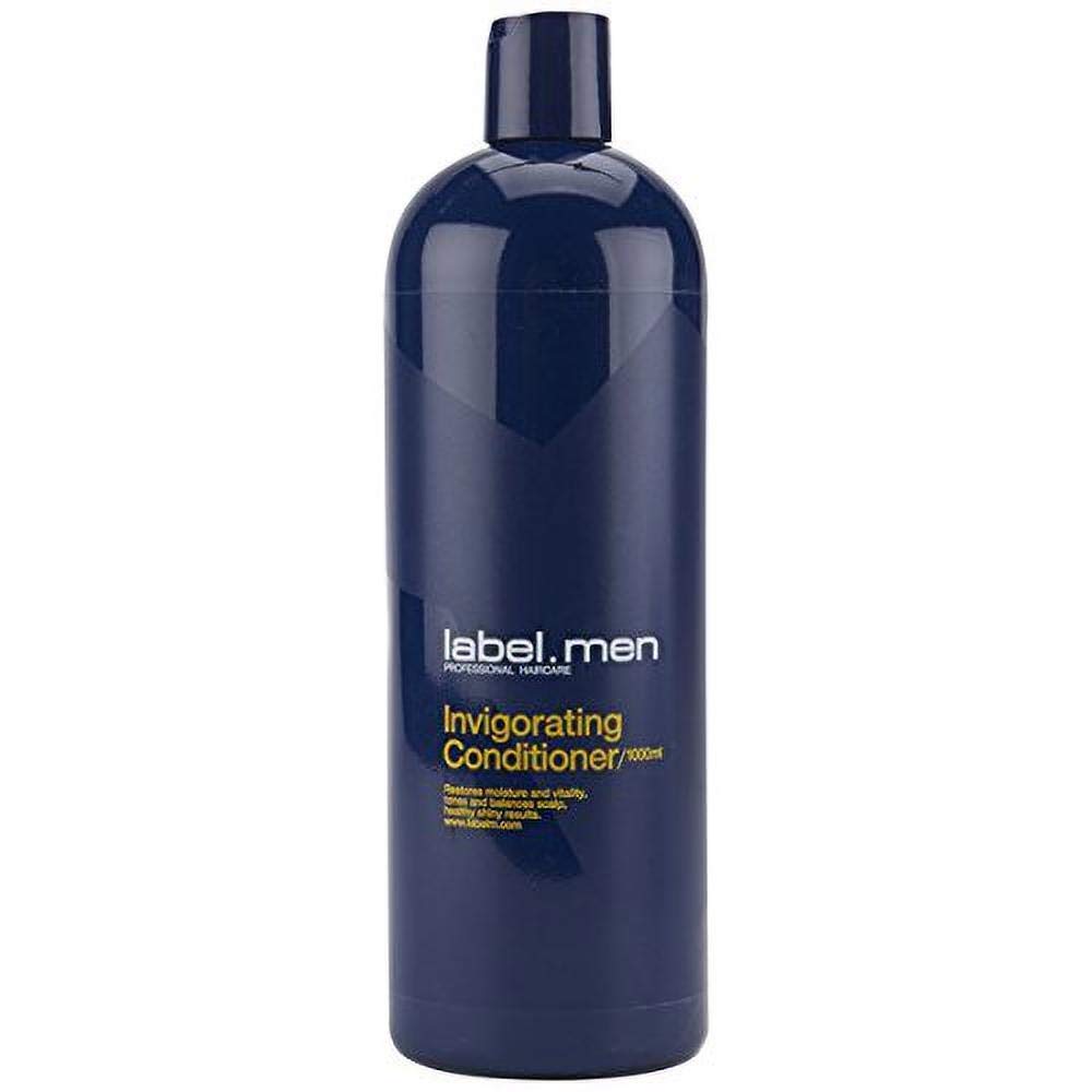 Label.M Mens Invigorating Conditioner (Restores Moisture and Vitality, Tones and Balances Scalp, Healthy Shiny Results) 1000ml/33.8oz