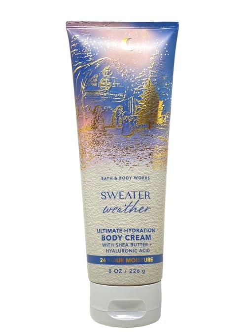 Bath & Body Works Ultra Shea Body Cream, 8oz Each, Pack of 2 (Sweater Weather)