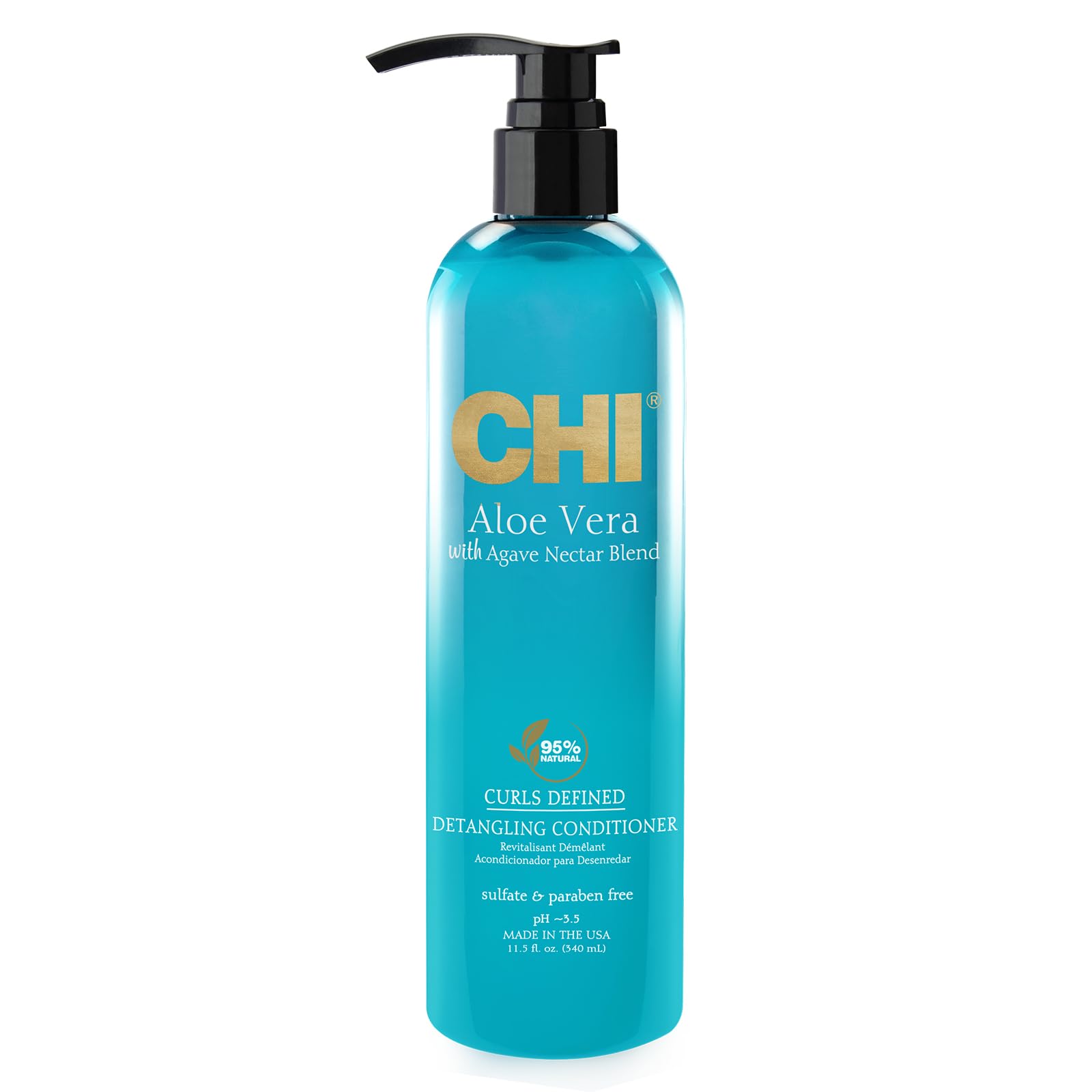 CHI Aloe Vera with Agave Nectar Curls Defined Detangling Conditioner 340ml/11.5oz