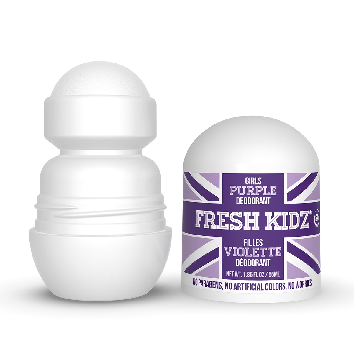 Keep it Kind Fresh Kidz Girls Purple Natural Roll On Deodorant 1.86 Fl Oz
