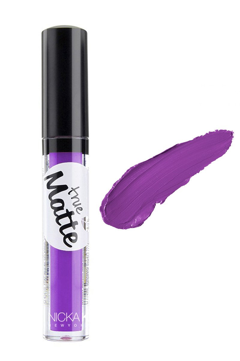Nicka K True Matte Lip Colour, Vivid Violet, 3.5g