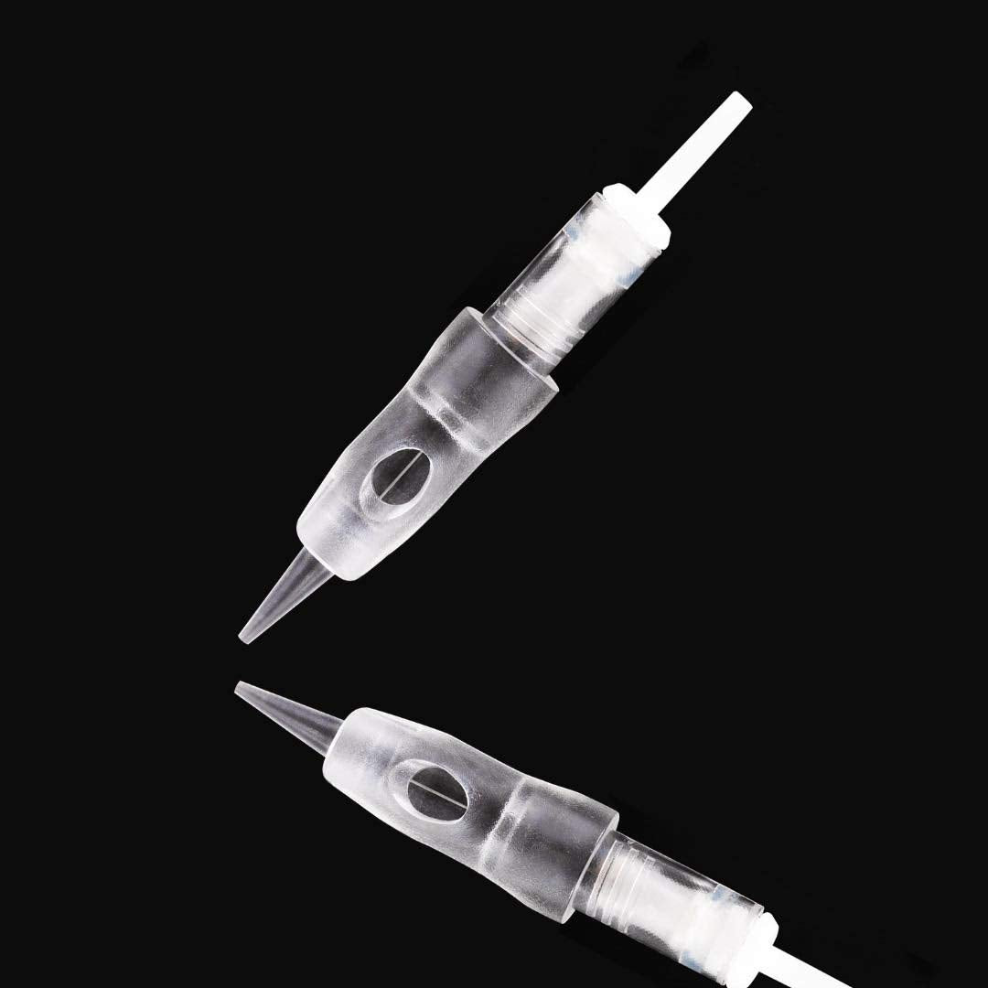 10PCS Intelli Needle Cartridge With Safety Membrane - Compatible with Intelli, i2, Lady, Arrow, & Meraki Tattoo PMU Brows Machine By Mellie Microblading (Membrane Needle Cartridge, 1RL .25mm)