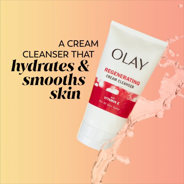 Olay Regenerist Regenerating Advanced Anti Aging Cream Facial Cleanser 5 oz (Pack of 3)