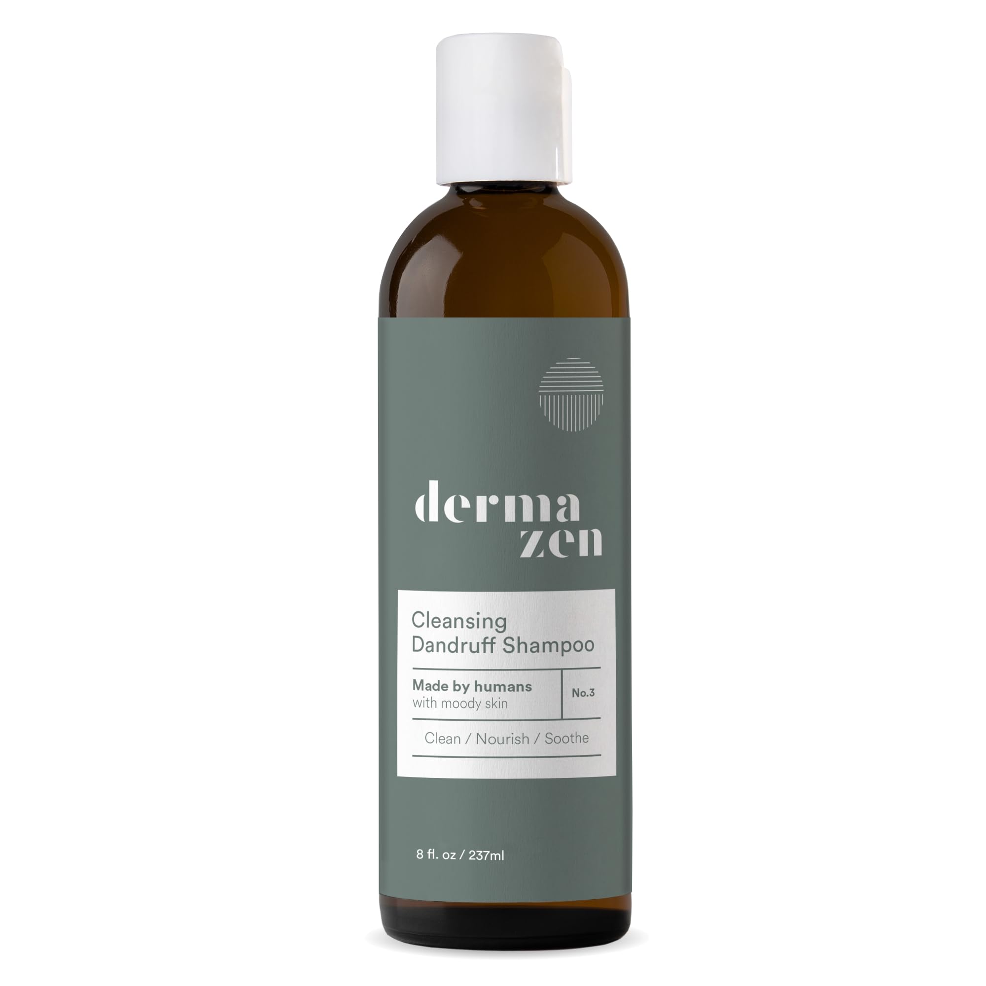 Dermazen Cleansing Dandruff Shampoo for Seborrheic Dermatitis, Reduce Flakes, Soothe Itching and Improve Scalp Health