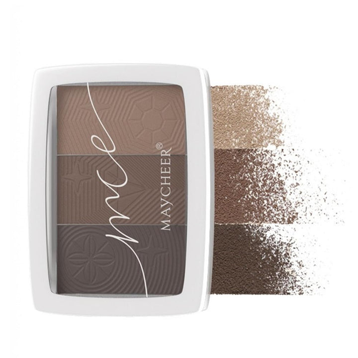Brow powder, 3-color eyebrow powder palette, long-lasting eyebrow makeup, eyebrow defining powder eyebrow filler for perfect brows