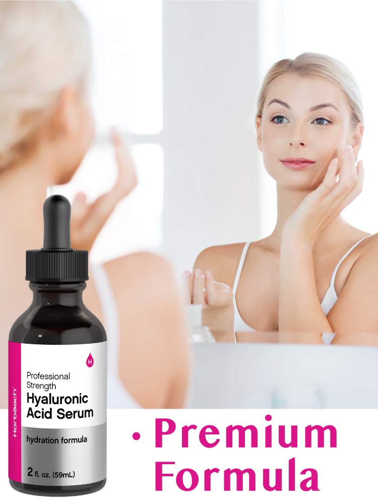 Horbäach Hyaluronic Acid Serum For Face | 2 oz | Paraben & SLS Free Moisturizer