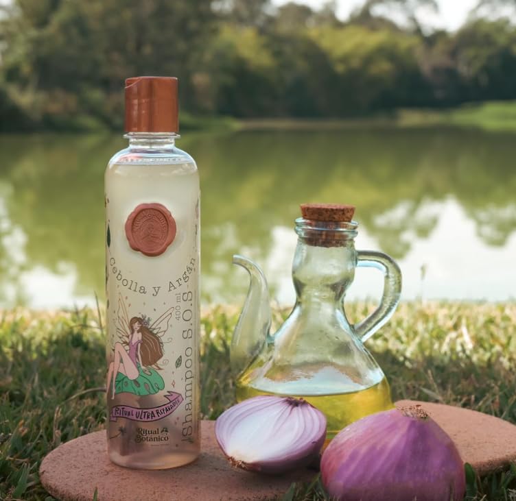 RITUAL BOTANICO KIT 3 Crecimiento Acelerado Ultra Reparador S.O.S de Origen Botánico: Shampoo de Cebolla, Mascarilla Bomba Capilar, Acondicionador Intensivo PLEX (+ OBSEQUIO)