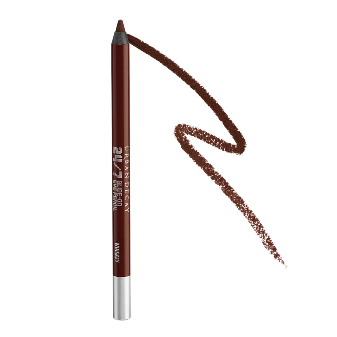URBAN DECAY 24/7 Glide-On Waterproof Eyeliner Pencil (Whiskey - Rich Brown Matte), Smudge-Proof, Transfer-proof, Long-lasting Colored Eye Liners, Hydrating Vitamin E, Cruelty-free - 0.04 oz