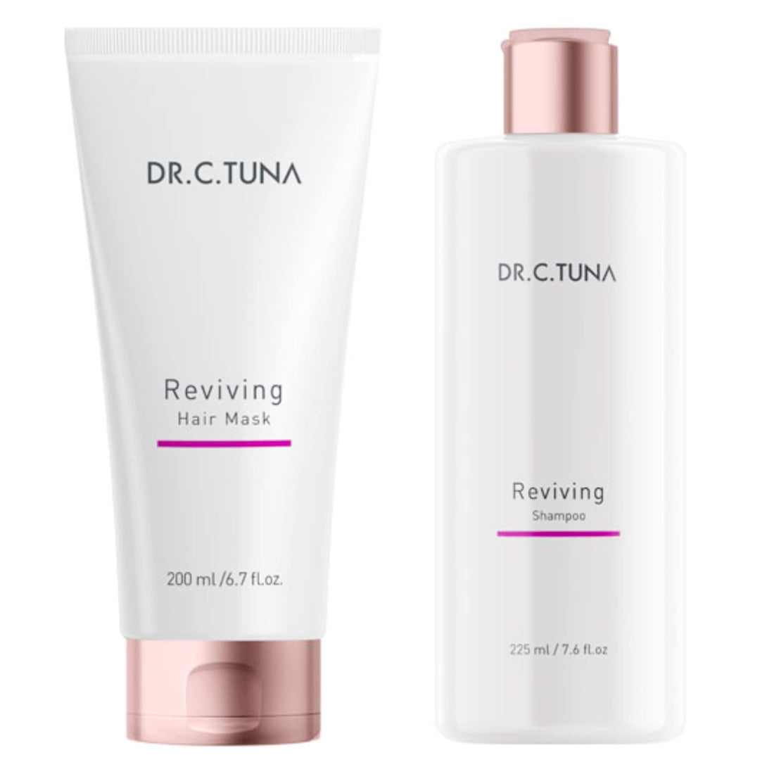 FARMASI Dr C Tuna, Advanced Reviving Shampoo and Hair Mask with Capixyl™ and Trichogen™ for Hair Growth | Shampoo 7.6 fl oz / 225 ml | Mask 6.7 fl.oz/ 200 ml