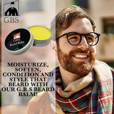 GBS Combo Set (3Pc Kit) Premium Compact Wood Beard Brush with Synthetic/Nylon Bristles & Travel Tin, Tortoise 5 Coarse/Fine Pocket Comb, Tortoise Beard and Moustache Comb