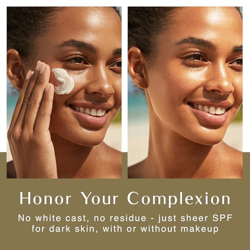 BLACK GIRL SUNSCREEN - Face & Body Moisturizing Sunscreen Lotion SPF 30, No White-Residue for Melanin Rich Skin (2 Fl. Oz.)