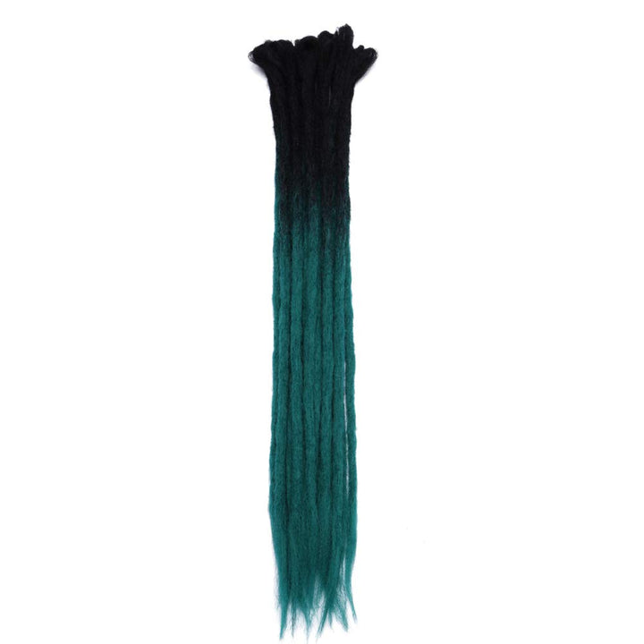 20 Dreadlock Extension Ombre For Hip-Hop Synthetic Heat Resistant Crochet Braiding Hair Handmade Reggae Extension Twist Braiding Hairpiece Box Braid For Man Women(5strands/1pack,ash blonde)