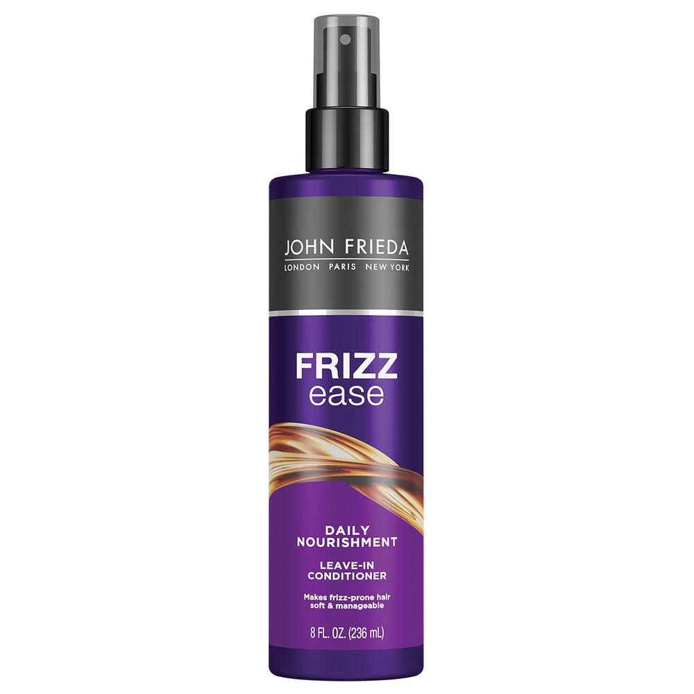 John Frieda Frizz Ease Daily Nourishment Conditioner, 8 Ounce Leave-in Conditioner for Frizz-prone Hair, with Vitamin A, C, and E