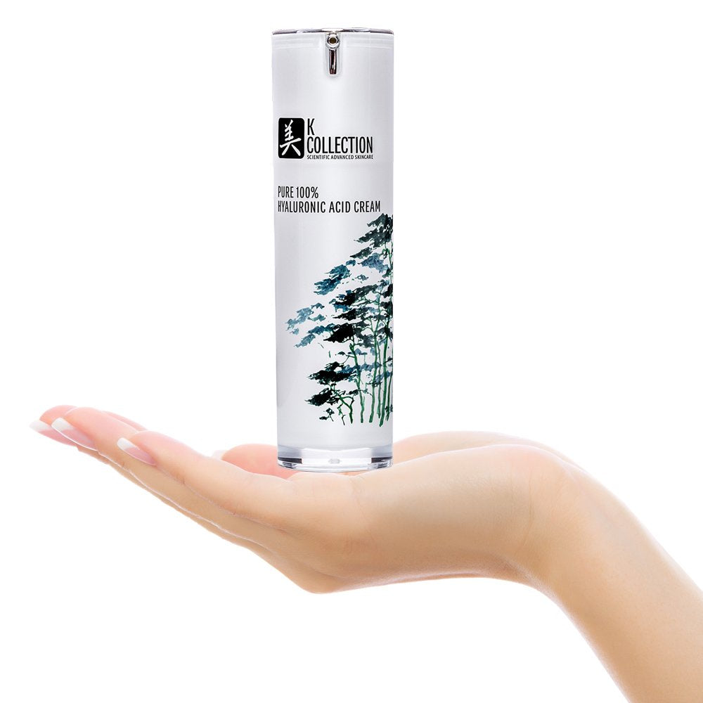 K Collection Pure Hyaluronic Acid Cream for Face | Professional Grade | Korean Inspired Skincare | May Help Smooth the Appearance of Wrinkles & Brightens for More Youthful-Looking Skin |1 fl oz