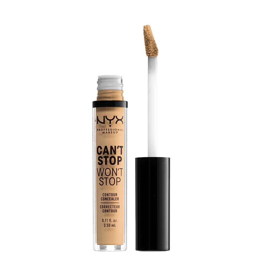NYX PROFESSIONAL MAKEUP Can't Stop Won't Stop Contour Concealer, True Beige, 0.11 Ounce