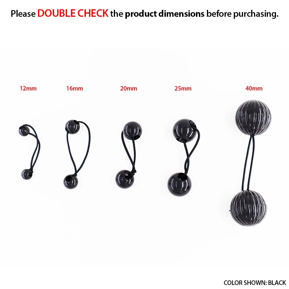 20 Pcs 20mm Hair Ties Hair Accessories for Girls Cute Hair Ties with Balls Bubble Twinbead Ponytail Holders (Sky Blue/White/Red/Pink/Black)