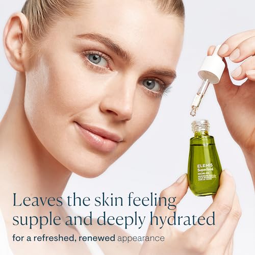 ELEMIS Superfood Facial Oil | Nourishing Daily Face Oil | Facial Moisturizer to Hydrate & Smooth Skin | Face Oil Serum for Glowing Complexion | Easily-Absorbed Hydrating Face Oil | 15ml