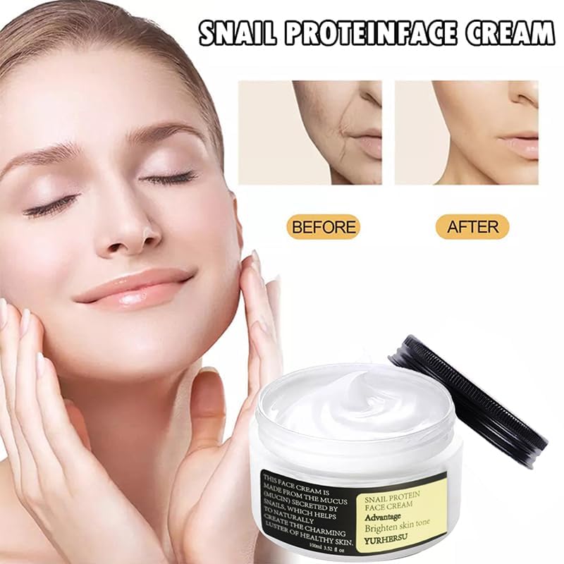 DSSdoliV Snail Mucin 92% Moisturizer Cream,advanced Snail All in One Cream,Daily Repair Face Gel,Moisturizing & Firming Cream for All Skin Types Skincare Products-100g