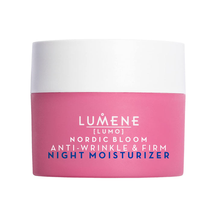 Lumene [Lumo] Nordic Bloom Anti-Wrinkle + Firming Night Cream - Hydrating Face Moisturizer for Visibly Firmer, Radiant & Smooth Skin - Formulated with Pre-Retinol Complex + Lingonberry Extract (50ml)