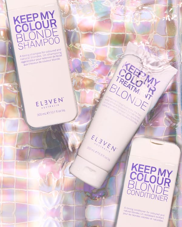 ELEVEN AUSTRALIA Keep My Colour Blonde Conditioner - Color Protecting Conditioner for Blonde Hair, Neutralizes Brassiness & Adds Shine, Sulfate-Free Formula for Healthy Vibrant Hair - 10.1 Fl Oz