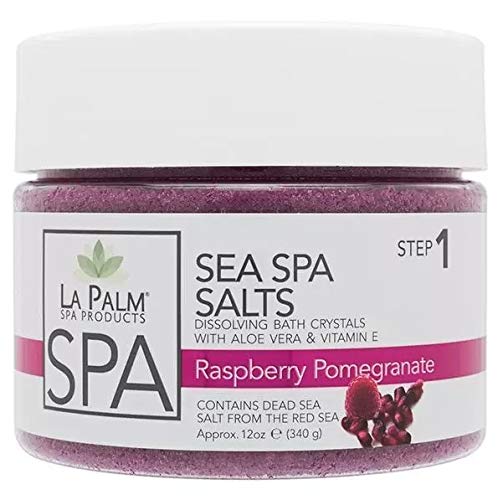 La Palm Sea Spa Salts 12 oz - Raspberry Pomegranate