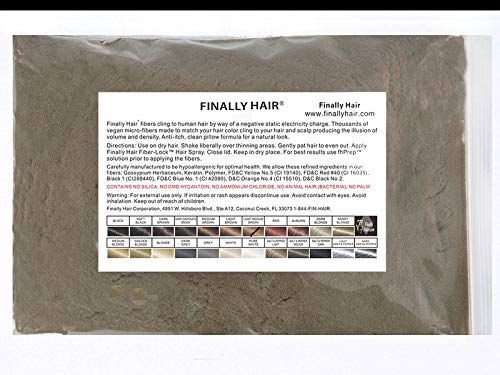 Finally Hair Building Fiber Refill 100 Grams Light Medium Brown Hair Loss Concealer by Finally Hair (Light Medium Brown)