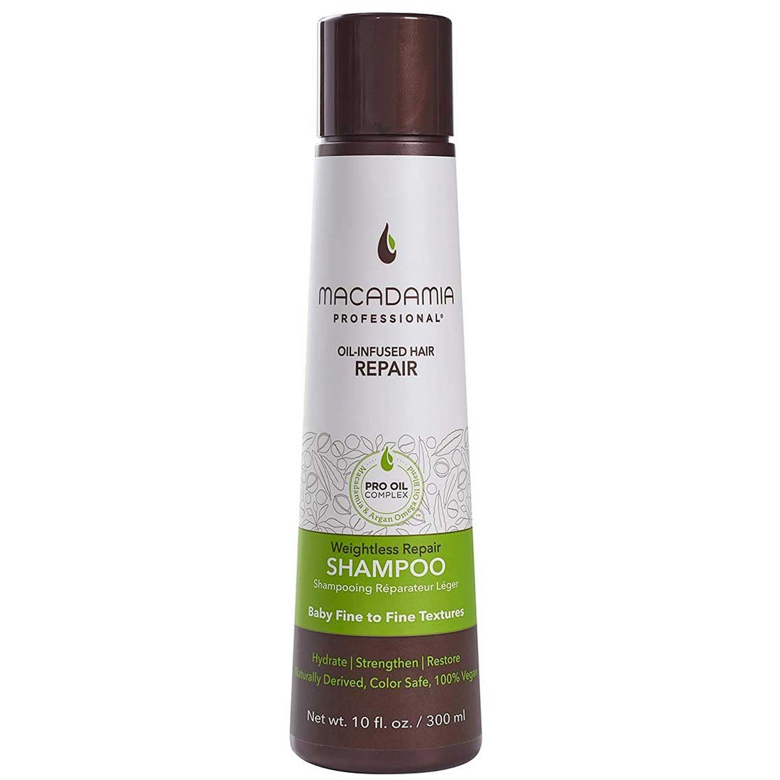 Macadamia Professional Hair Care Sulfate - Paraben Repair Hair Shampoo, Sheer Pecan, 10 Fl Oz