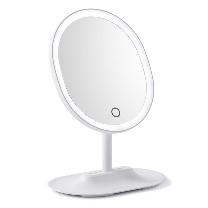 Browgame Original Lighted Makeup Mirror - LED Touch Sensor Mirror; Arrives With 5X Mini Mirror Magnet Accessory - Your New Favorite Vanity Accessory - Bright, Adjustable LED Light Technology - 1 Pc