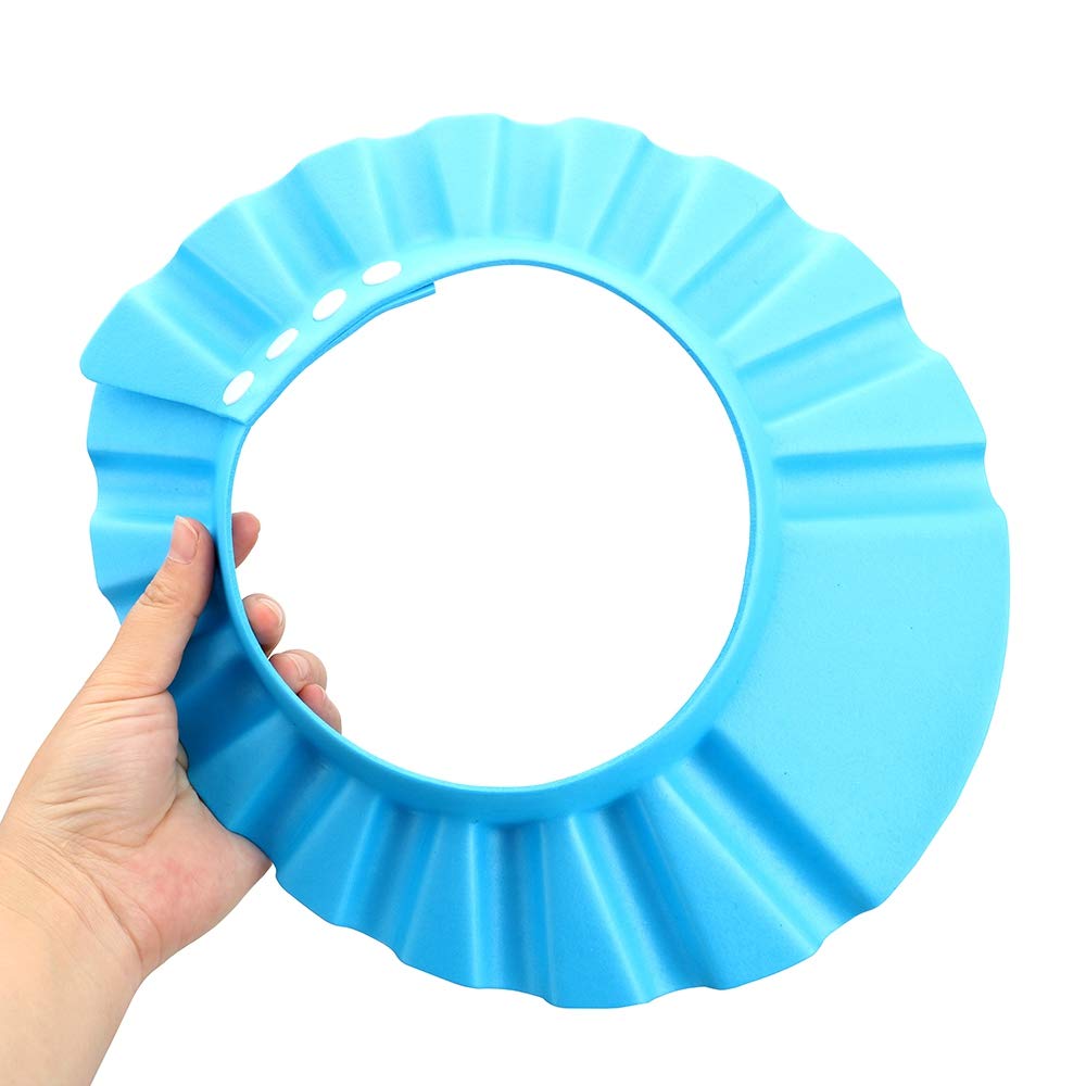 SUNTRADE Shampoo Shower Bathing Protection Bath Cap Adjustable Visor Hat for Toddler, Baby, Kids, Children,Set of 3