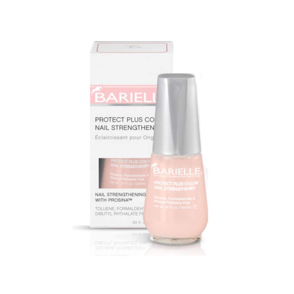 Barielle Protect Plus Color Nail Strengthener, Light Pink, 0.5 Ounce