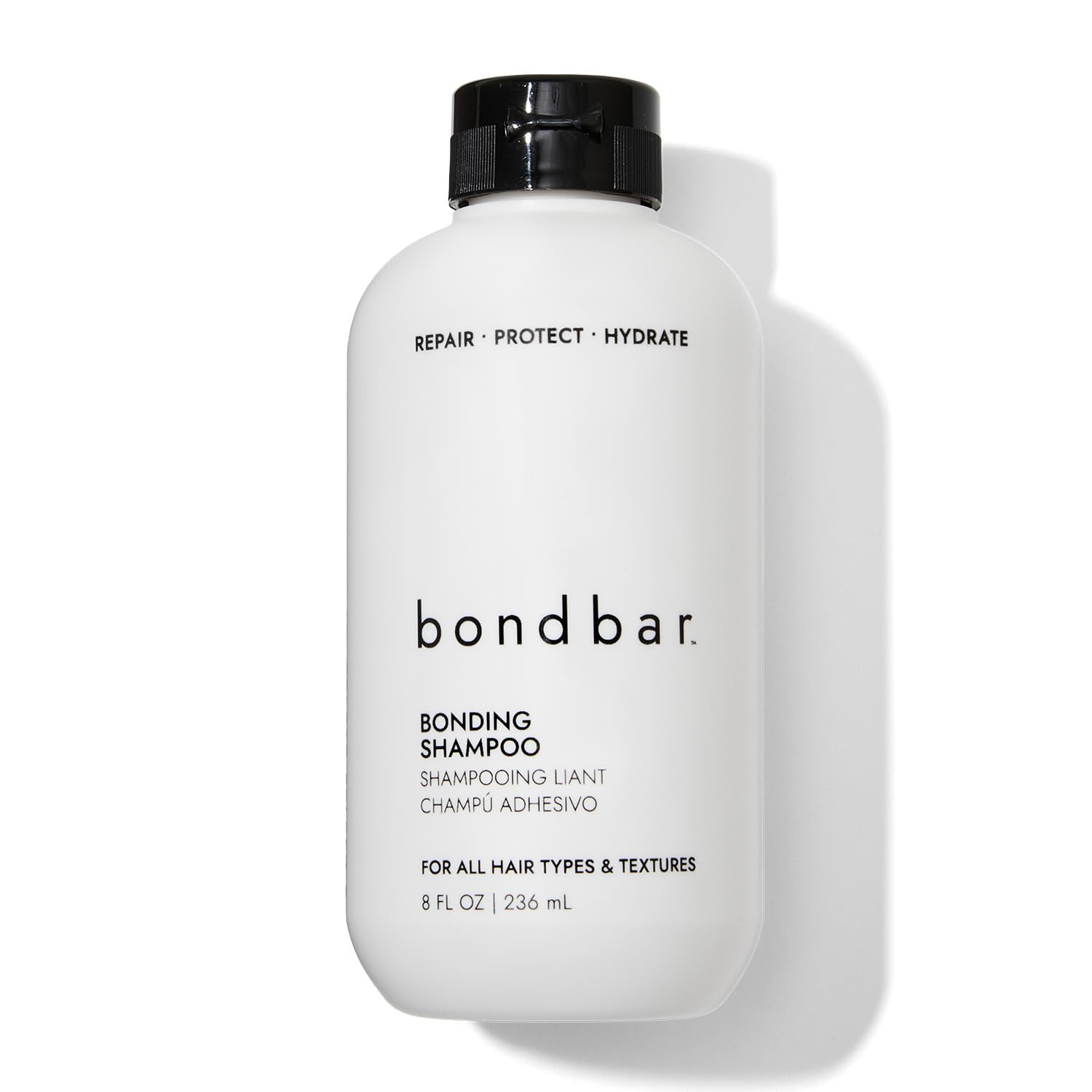 Bondbar Repairing Shampoo, Protects, Strengthens & Hydrates All Hair Types & Textures, Prevents Flyaways & Frizz, Adds Moisture& Shine, Vegan, CrueltyFree, 8 Fl. Oz.