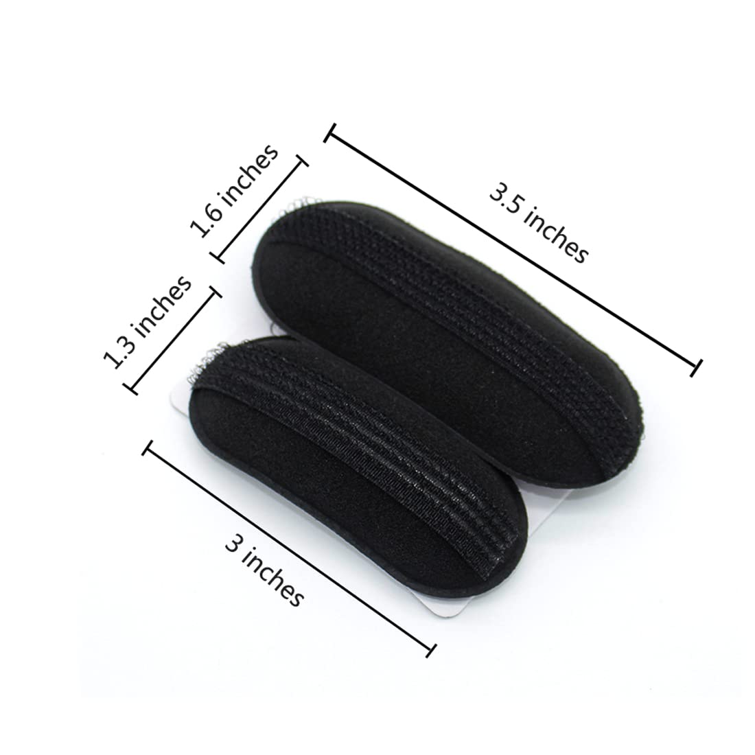 10 Pcs Black Sponge Bump Up Hair Clip Volume Padding Bun Updo Magic Head Insert Hair Barrettes Maker Tool Hairpins Hair Accessories