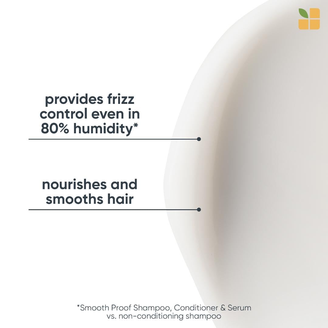 Biolage Smooth Proof Conditioner | Provides Humidity Control & Anti-Frizz Smoothness | For Frizzy Hair | Paraben & Silicone-Free | Veganâ€‹ | 13.5 Fl. Oz