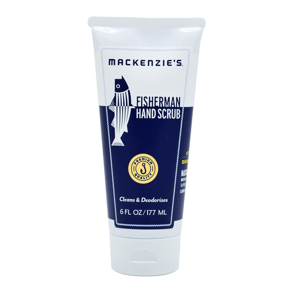 MacKenzie's Fisherman Hand Scrub - Gifts for Men - Gifts for Fisherman - Gifts for Cooks - Gifts for Gardeners - Cleansing & Deodorizing Hand Cleaner - 6 oz.