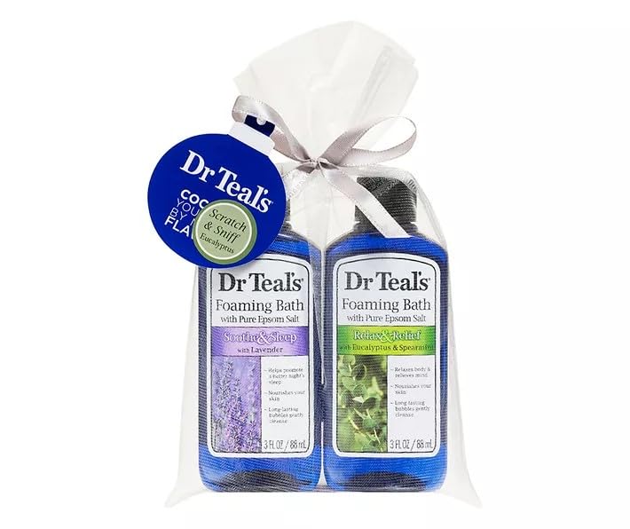 Dr Teal's Lavender & Eucalyptus 2-Piece Foaming Bath Gift Set