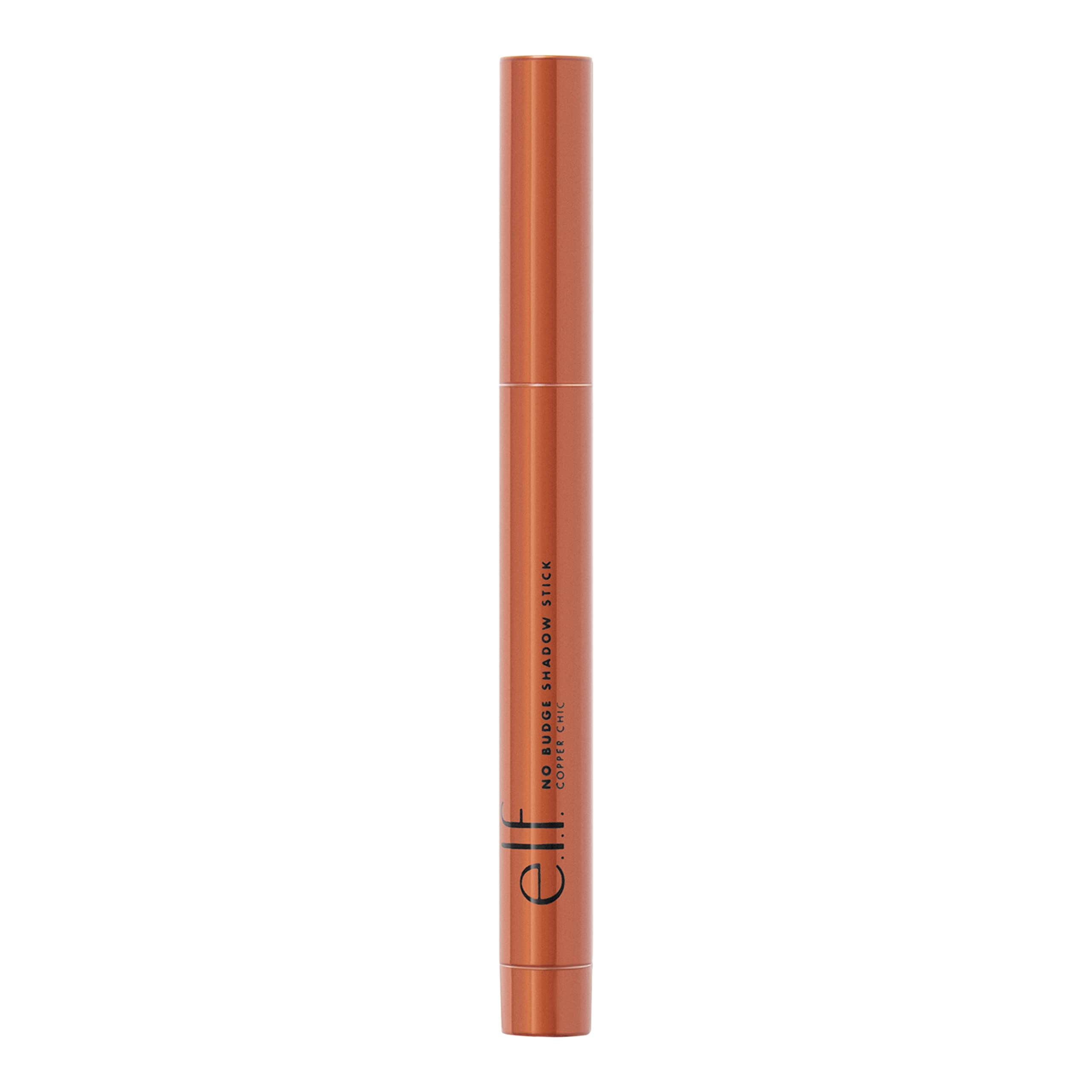 e.l.f. No Budge Shadow Stick, Longwear, Smudge-Proof Metallic Eyeshadow, Copper Chic, 0.056 Oz (1.6g)