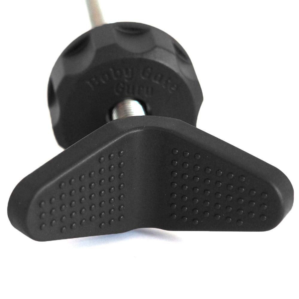 Baby Gate Guru Extra Long M8 (8mm) Stair Banister Adapter Y-Spindle Rods 2 Pack for Pressure Mounted Baby and Pet Safety Gates (8mm, White)