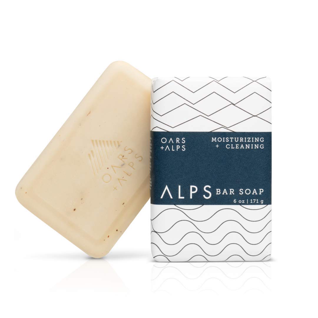 Oars + Alps Bar Soap, Natural Skin Care, Hydrates with Shea Butter and Jojoba Oil, Vegan and Gluten Free