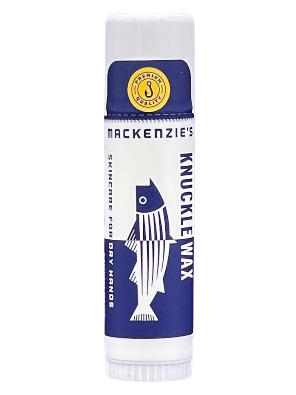 MacKenzie's Knuckle Wax Stick - Gifts for Fisherman - Gifts for Men - Gifts for Women - Hand Repair - Natural Moisturizer - Hand Salve - Hand Balm - .6 oz