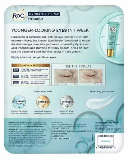 Hydrate and Plump Eye Cream 0.6 oz 3-pack