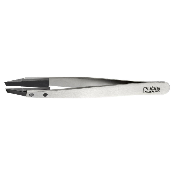 Rubis Classic Techno Tweezers Slanted Tips - Stainless Steel