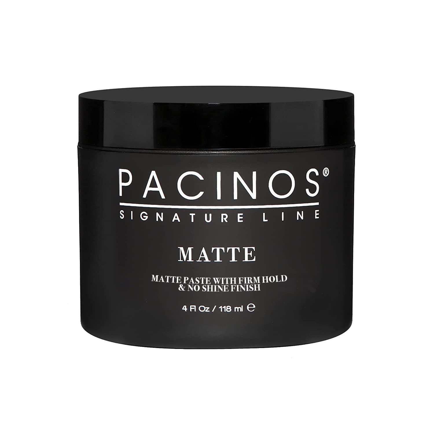 Pacinos Matte Hair Paste - Firm Hold, No Shine, Sculpting & Styling Wax, Long Lasting Definition & Texture, No Flakes, All Hair Types, 4 fl. oz.