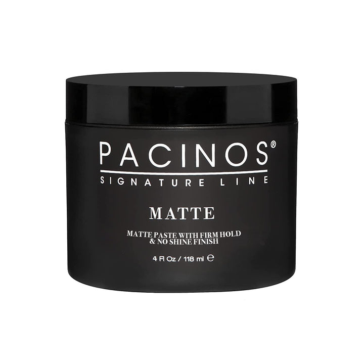 Pacinos Matte Hair Paste - Firm Hold, No Shine, Sculpting & Styling Wax, Long Lasting Definition & Texture, No Flakes, All Hair Types, 4 fl. oz.