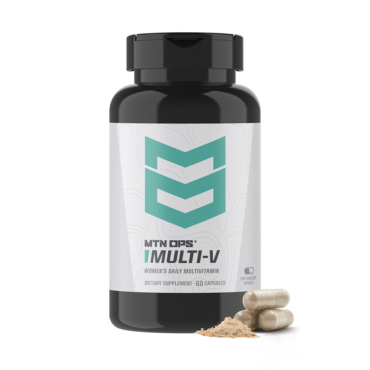 MTN OPS Multi-V Womens Multivitamin Vegetarian Capsules, Essential Daily Vitamin Complex, 60 Capsules, 30 Day Supply