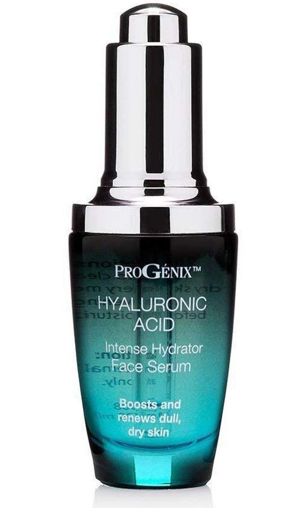 Progenix Hyaluonic Acid Face Serum. Intense hydrating serum with Hyaluronic Acid, Organic Aloe Vera, Vitamin E for dry skin and fine lines. 1oz.
