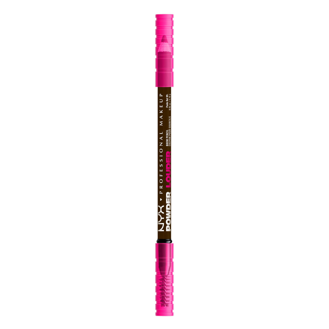 NYX PROFESSIONAL MAKEUP Powder Louder Eyebrow Pencil, Brow Pencil with Buildable Volume For Up To 12HR Wear, Vegan Formula - Ash Brown