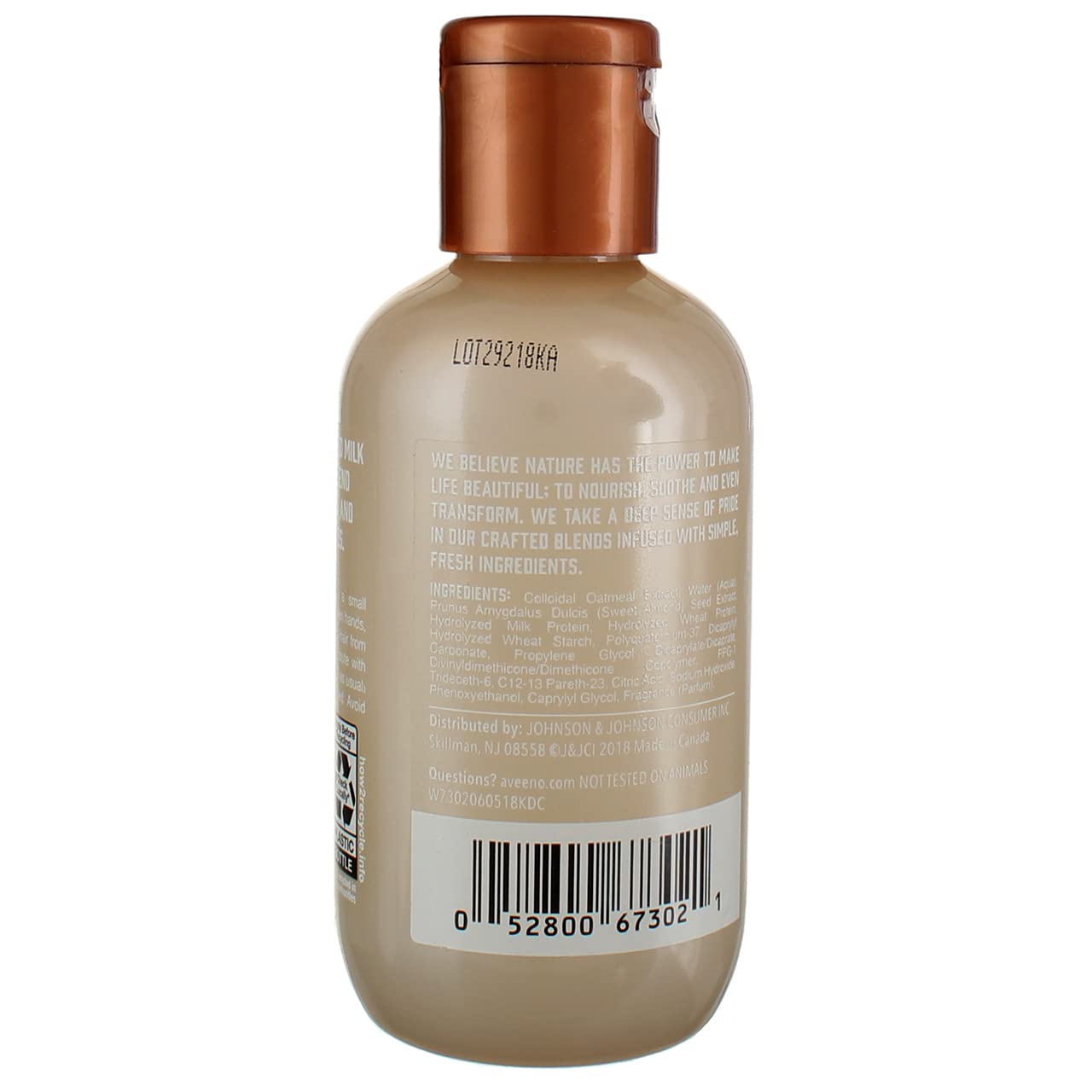 Aveeno Oat Milk Leave-In Hair Conditioner Treatment, 3.3 fl oz (Pack of 3)